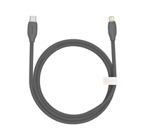 Baseus Jelly USB-C-Lightning kábel, 20W, 1,2m (fekete)