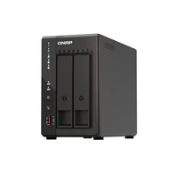 QNAP TS-253E NAS Tower Ethernet/LAN csatlakozás Fekete J6412