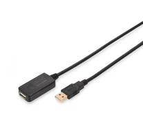 Digitus DA-70130-4 USB kábel USB 2.0 5 M USB A 0,48 Gbit/s Fekete