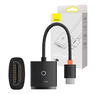 Baseus Lite sorozatú HDMI-VGA adapter (fekete)