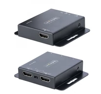StarTech.com EXTEND-HDMI-4K40C6P1 audió/videó jeltovábbító AV adó- és vevőegység Fekete