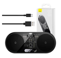 Baseus Digitális LED Kijelző Kettős Qi vezeték nélküli töltő, 20W