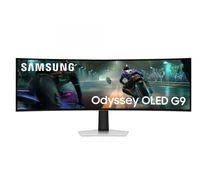 Samsung S49DG910SU számítógép monitor 124,5 cm (49") 5120 x 1440 pixelek Dual QHD OLED Ezüst
