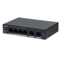Dahua CS4006-4GT-60 6-portos felhőalapú menedzselt asztali gigabit kapcsoló 4 portos PoE-vel