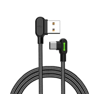 USB to USB-C cable Mcdodo CA-5280 LED, 0.5m (black)