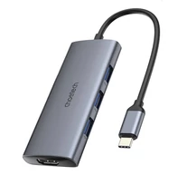 Adapter 7w1 Choetech HUB-M19 USB-C (ezüst)