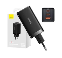 Baseus GaN5 Pro Töltő, 2xUSB-C + USB, 65W (fekete)