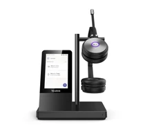 Yealink WH66 Dual Teams Személyi audiokonferencia rendszer Vezeték nélküli Fejpánt Iroda/telefonos ügyfélközpont USB A típus Bluetooth Dokkoló Fekete