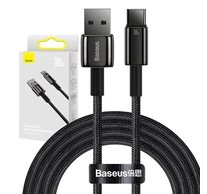 Baseus Tungsten Gold USB - USB-C Kábel, 100W, 2m (fekete)