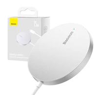 Baseus Simple Mini 3 Mágneses vezeték nélküli töltő, 15W (ezüst)