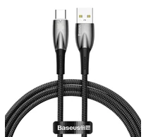 Baseus Glimmer USB-A - USB-C töltőkábel, 100W, 1m (fekete)