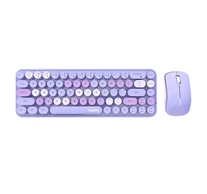 Wireless keyboard + mouse set MOFII Bean 2.4G (Purple)