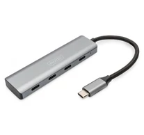 Digitus DA-70246 hálózati csatlakozó USB 3.2 Gen 1 (3.1 Gen 1) Type-C 5000 Mbit/s Szürke
