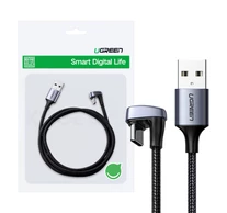 UGREEN USB 2.0 A-C kábel, 1 m (fekete)
