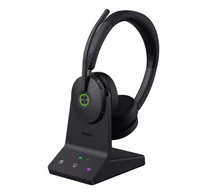 Yealink WH68 Teams Headset Vezetékes és vezeték nélküli Fejpánt Hívás/zene USB C-típus Bluetooth Fekete