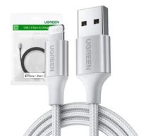 UGREEN US199 Lightning-USB kábel 2,4A, 1,5m (ezüst)