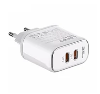 LDNIO A2528M 2USB-C hálózati töltő az Apple számára + USB-C - Lightning kábel