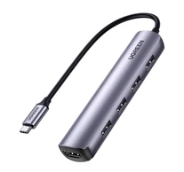 UGREEN Adapter Hub, USB-C 4x, USB 3.0, HDMI