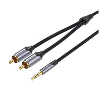 Kábel 2xRCA (Cinch) jack do 3.5mm Vention BCNBI 3m (szary)