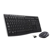 Logitech 920-004509 billentyűzet Egér mellékelve Otthoni Vezeték nélküli RF QWERTY Holland Fekete