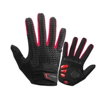 Bicycle full finger gloves Rockbros size_ L S169-1BR (red-black)