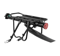 Bicycle Rear Rack with fender and reflector Rockbros HJ1008-1 (black)