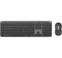 Logitech 920-012483 billentyűzet Egér mellékelve Irodai RF vezeték nélküli + Bluetooth QWERTZ Német Grafit