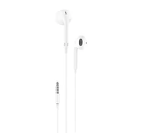 Foneng T34 in-ear, vezetékes fülhallgató, mini jack 3.5mm, távirányítóval (fehér)