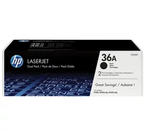 HP 36A 2-pack Black Original LaserJet Toner Cartridges