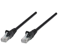 Network Patch Cable - Cat5e - 1.5m - Black - CCA - U/UTP - PVC - RJ45 - Gold Plated Contacts - Snagless - Booted - Lifetime Warranty - Polybag - 1.5 m - Cat5e -