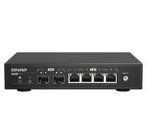 QNAP QSW-2104-2S hálózati kapcsoló Beállítást nem igénylő (unmanaged) 2.5G Ethernet Fekete