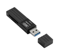 Czytnik kart pamięci 2W1 USB 3.0 XO DK05B (czarny)