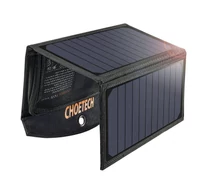 Choetech SC001 19W 2xUSB összecsukható napelemes tättä (fekete)