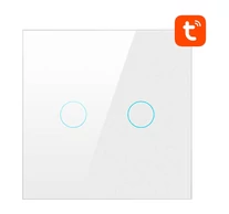 Smart Light Switch ZigBee Avatto LZTS02-EU-W2 2 Way No Neutral TUYA (white)