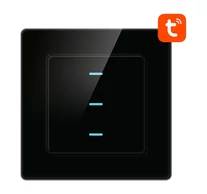 Érintőkapcsoló WiFi Avatto N-TS10-B3 Triple TUYA (fekete)