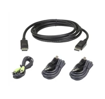 ATEN 2L-7D03UDPX4 KVM kábel Fekete 3 M