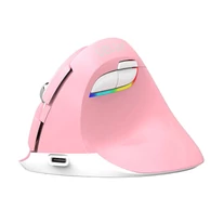 Delux M618 Mini DB BT+2.4G 2400DPI vezeték nélküli ergonomikus egér (rózsaszín)