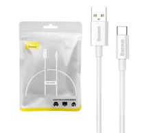 Baseus Superior USB - USB-C kábel, 100W, 0,25m (fehér)