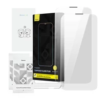 Baseus Corning edzett üvegfólia porszűrővel, iPhone 13 Pro Max/14 Plus