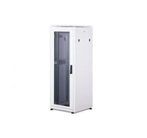 Unique 19" 32U álló hálózati szekrény 600x600, üveg elülső ajtó, szürke, 800kg 1609x600x600 mm, szín: szürke (RAL 7035)