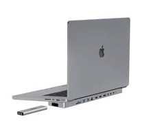 Dokkolóállomás / USB-C hub MacBook Pro 13" / 14" INVZI MagHub 12w2 SSD rekesszel (szürke)