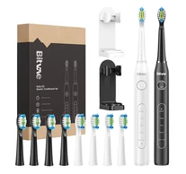 Bitvae D2+D2 szónikus fogkefék fejekkel és 2 fogkefetartóval (fehér és fekete)