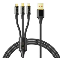 3in1 USB to USB-C / Lightning / Micro USB Cable, Mcdodo CA-3330, 1.2m (Black)