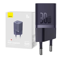 Mini wall charger Baseus GaN5 30W (purple)