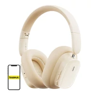 Baseus Bowie H1i vezeték nélküli fejhallgató zajszűréssel (fehér)