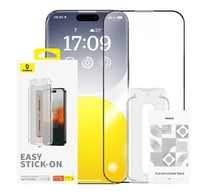 Baseus Sapphire adatvédelmi edzett üvegfólia iPhone 15 Plus