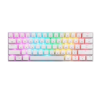 Wireless mechanical keyboard Motospeed SK62 White (red switch)