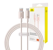Baseus Habitat Series gyorstöltő kábel USB - USB-C, 100W, 1m (rózsaszín)