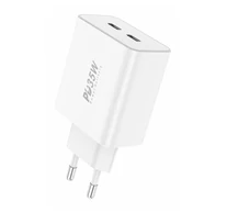 Foneng EU50 PD 35W 2x USB-C hálózati töltő (fehér)