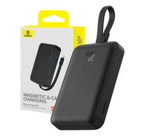 Baseus MagSafe Magnetic Mini Powerbank 10000mAh, USB-C, 30W (fekete)